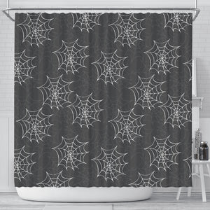 Cobweb Spider Web Pattern Shower Curtain Fulfilled In US