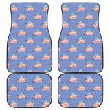 Pig Pattern Print Design 03 Front and Back Car Mats