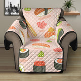 Sushi Pattern Background Recliner Cover Protector