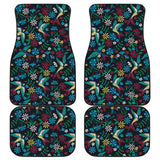 Swallow Pattern Print Design 04 Front and Back Car Mats