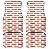 Sausage Pattern Print Design 02 Front and Back Car Mats