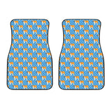 English Bulldog Pattern Print Design 04 Front Car Mats