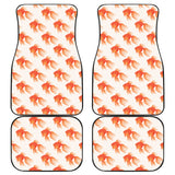 Goldfish Pattern Print Design 05 Front and Back Car Mats