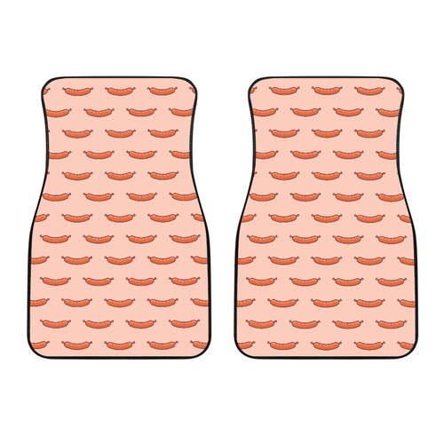 Sausage Pattern Print Design 01 Front Car Mats