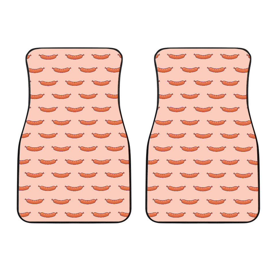 Sausage Pattern Print Design 01 Front Car Mats