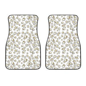 Popcorn Pattern Print Design 04 Front Car Mats