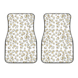 Popcorn Pattern Print Design 04 Front Car Mats