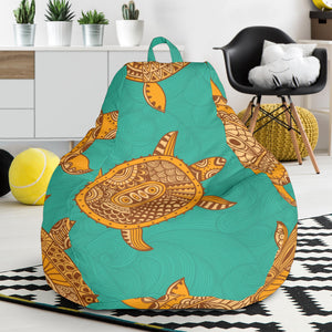 Sea Turtle Tribal Aboriginal Pattern Bean Bag Cover