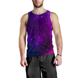 Pink Space Galaxy Pattern4 Men Tank Top