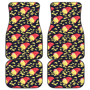 Potato Chips Pattern Print Design 05 Front and Back Car Mats