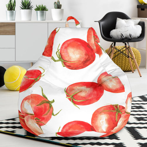 Tomato Water Color Pattern Bean Bag Cover