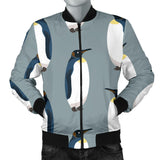 Penguin Pattern Theme Men Bomber Jacket