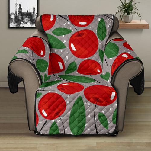 Cherry Leaves Pattern Recliner Cover Protector