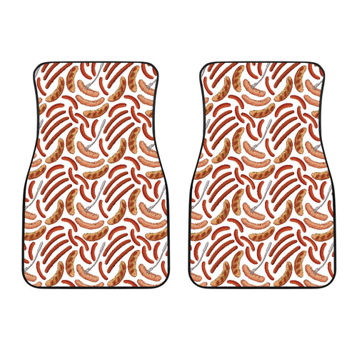 Sausage Pattern Print Design 05 Front Car Mats