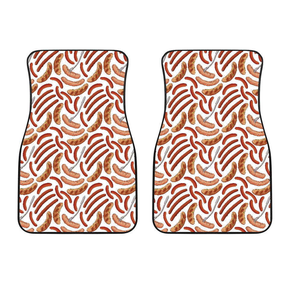 Sausage Pattern Print Design 05 Front Car Mats