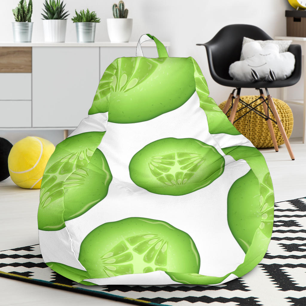 Sliced Cucumber Pattern Bean Bag Cover