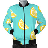 Lemon Theme Pattern Men Bomber Jacket