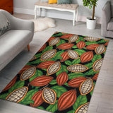 Cocoa Leaves Pattern Area Rug