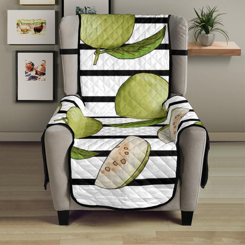 Guava Pattern Stripe background Chair Cover Protector