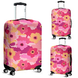 Pink Camo Camouflage Flower Pattern Luggage Covers