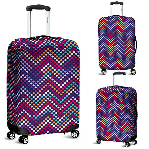 Zigzag Chevron Pokka Dot Aboriginal Pattern Luggage Covers