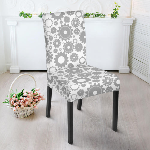 Gear Pattern Print Design 03 Dining Chair Slipcover