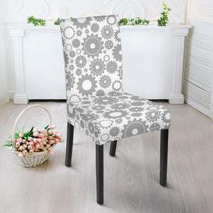 Gear Pattern Print Design 03 Dining Chair Slipcover