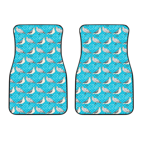 Seagull Pattern Print Design 02 Front Car Mats