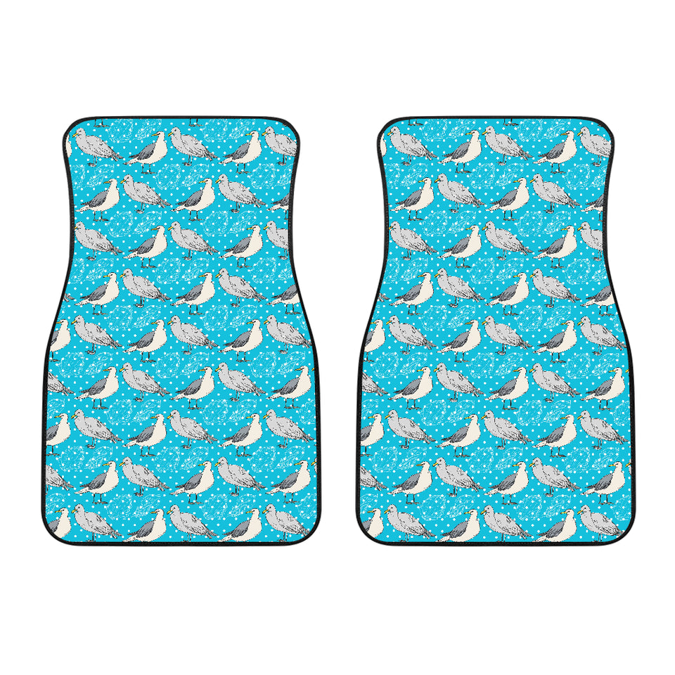 Seagull Pattern Print Design 02 Front Car Mats