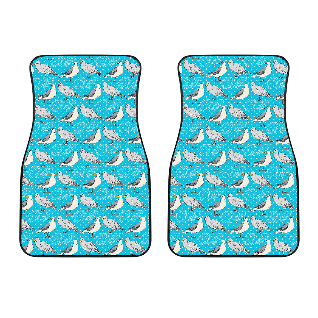 Seagull Pattern Print Design 02 Front Car Mats