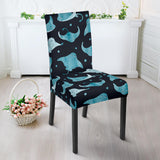 Stingray Pattern Print Design 04 Dining Chair Slipcover