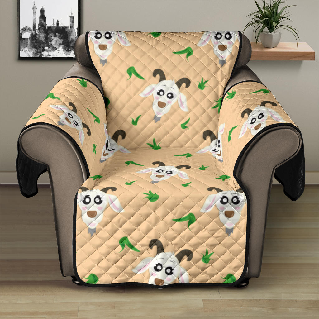 Goat Glass Pattern Recliner Cover Protector