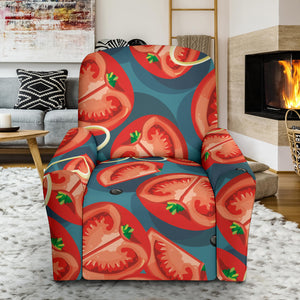 Tomato Pattern Background Recliner Chair Slipcover