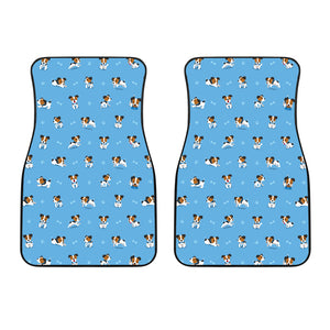 Jack Russel Pattern Print Design 04 Front Car Mats