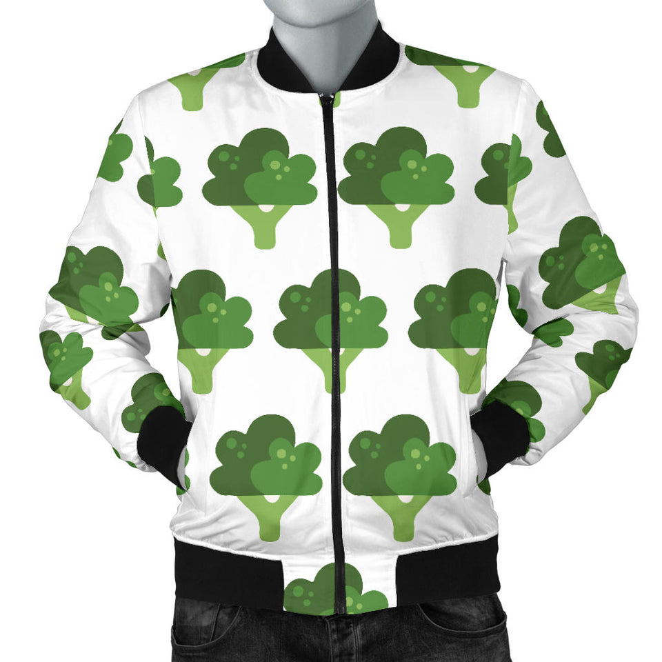 Broccoli Pattern Men Bomber Jacket