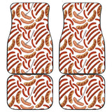 Sausage Pattern Print Design 05 Front and Back Car Mats