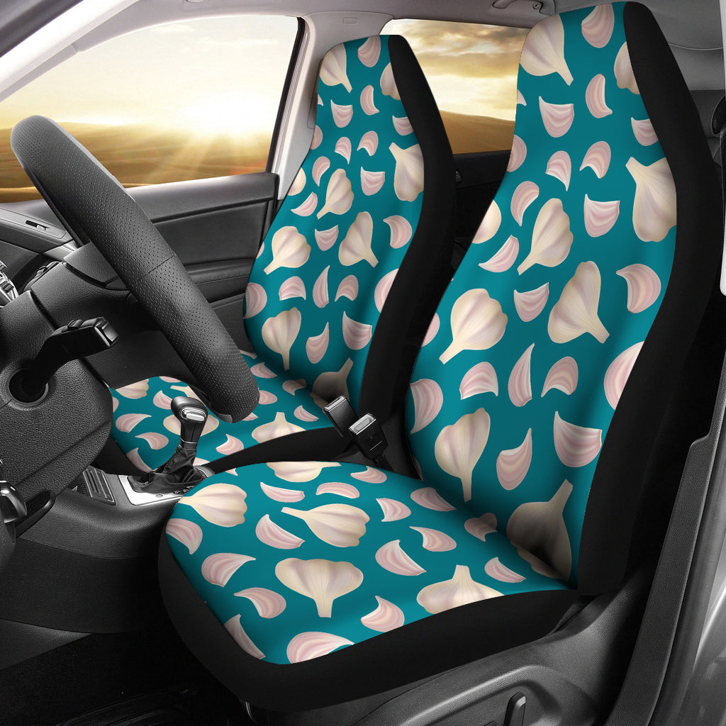 Garlic Pattern Background Universal Fit Car Seat Covers