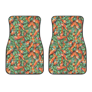 Carrot Pattern Print Design 04 Front Car Mats