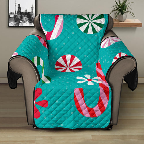 Christmas Candy Pattern Recliner Cover Protector