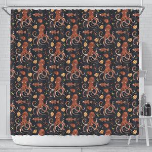 Octopus Pattern Shower Curtain Fulfilled In US