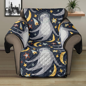 Sloth Astronaut Pattern Recliner Cover Protector