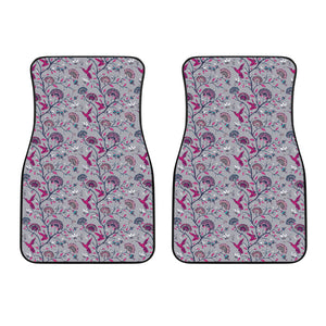 Hummingbird Pattern Print Design 04 Front Car Mats