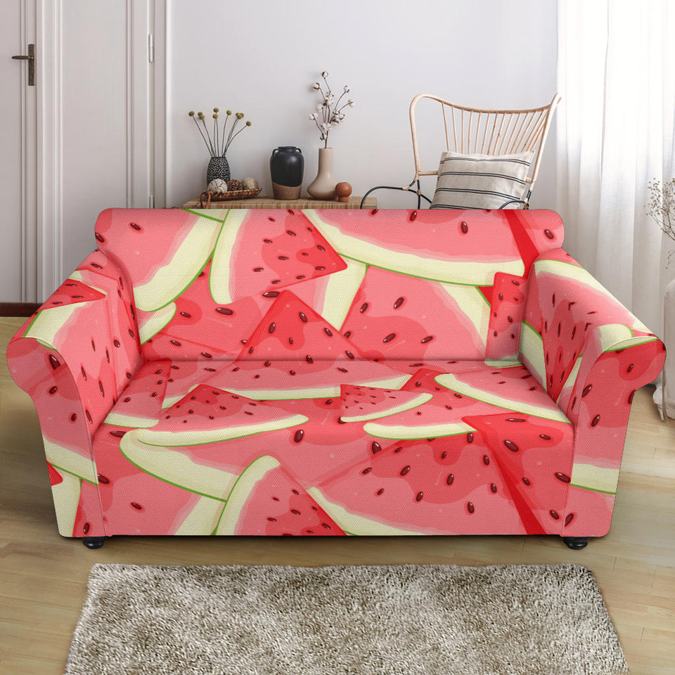 Watermelon Pattern Background Loveseat Couch Slipcover