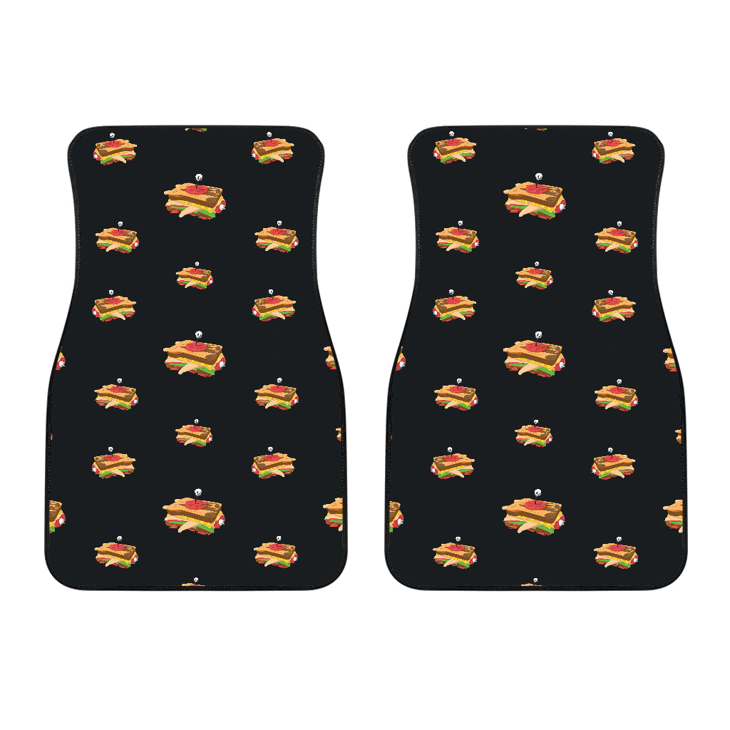 Sandwich Pattern Print Design 03 Front Car Mats