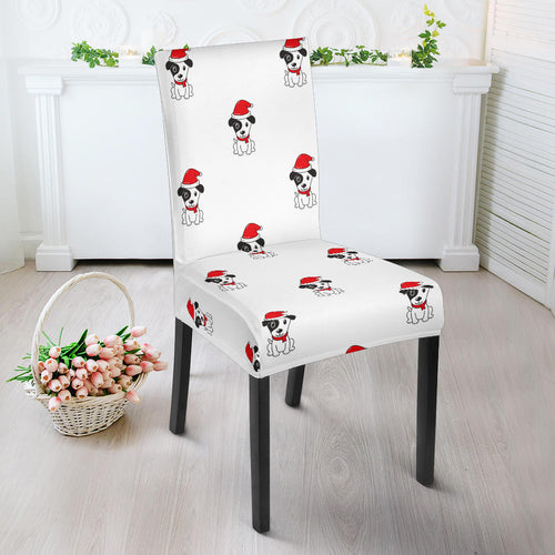 Jack Russel Pattern Print Design 01 Dining Chair Slipcover