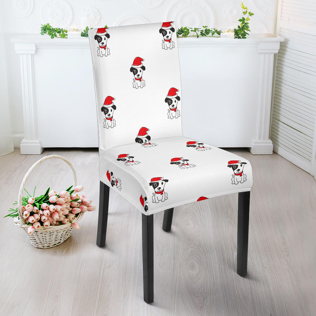 Jack Russel Pattern Print Design 01 Dining Chair Slipcover