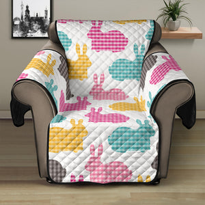 Colorful Rabbit Pattern Recliner Cover Protector