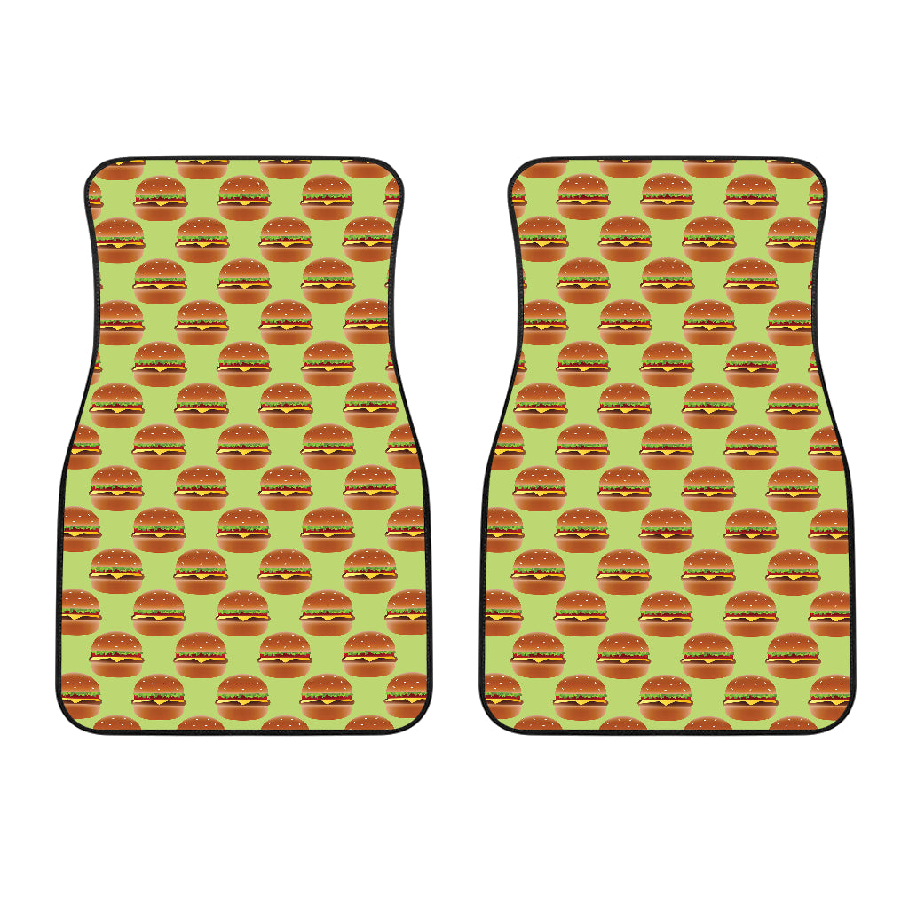 Hamburger Pattern Print Design 02 Front Car Mats