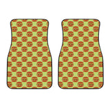 Hamburger Pattern Print Design 02 Front Car Mats