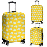 Garlic Pattern Yellow background Luggage Covers